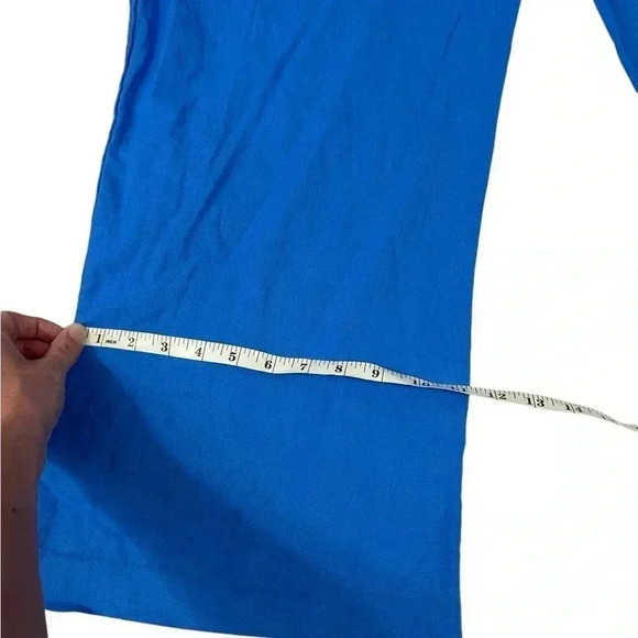 Jason Wu Regular Linen Blend Wide Leg Braided Crop Pants French Blue NEW Size 12 - Picture 4 of 13